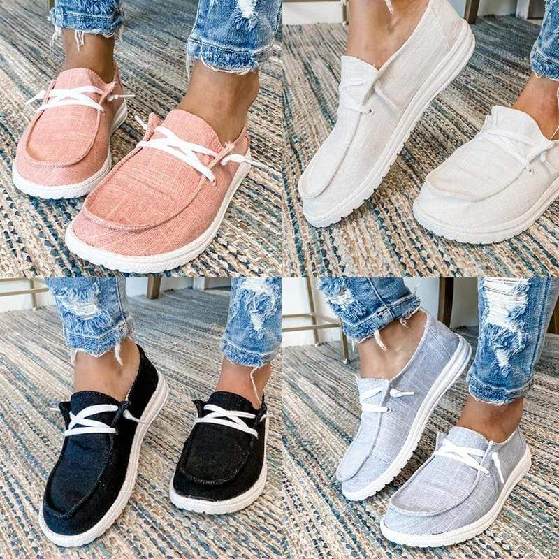 Women Canvas Snakers Summer Canvas Shoes Women Denim Snakers Ladies Lace-Up  Trainers Casual Women Flats New Fashion Sneakers - AliExpress