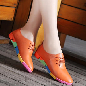 Stylish Genuine Leather Bunion Shoes for Women - Bunion Free